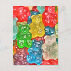 Gummibears collage fun by healing love postcard
