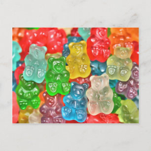Gummibears collage fun by healing love postcard