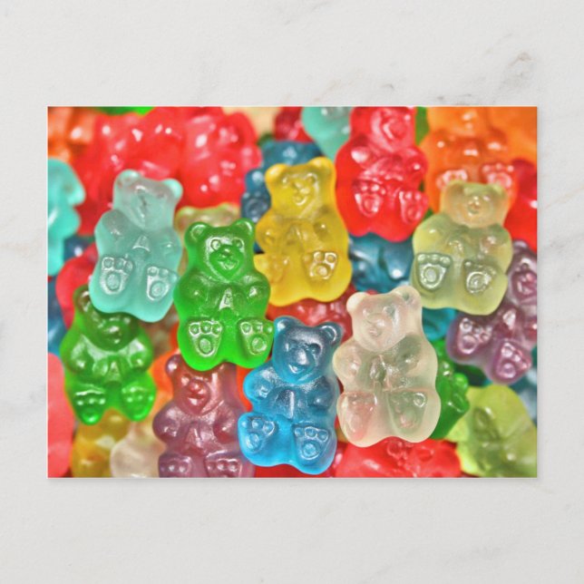 Gummibears collage fun by healing love postcard (Front)