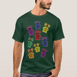 Gummies calvaria bear art, bears gummies and skele T-Shirt