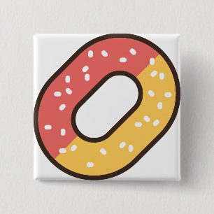 gummy 15 cm square badge