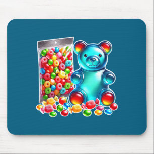 Gummy bear candy sour chew mouse mat