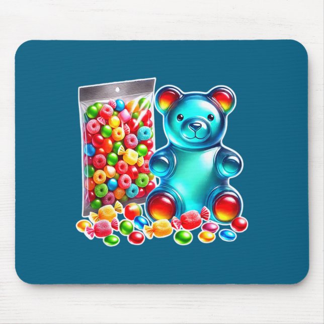 Gummy bear candy sour chew  mouse mat (Front)