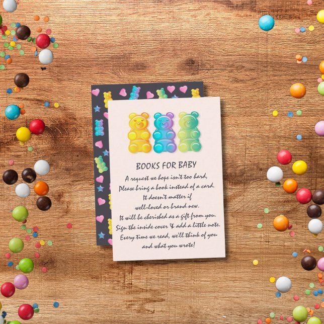 Gummy Bear Colourful Jelly Candy Book Request Enclosure Card (Creator Uploaded)