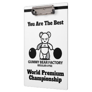 Gummy Bear Factory Championship Clipboard