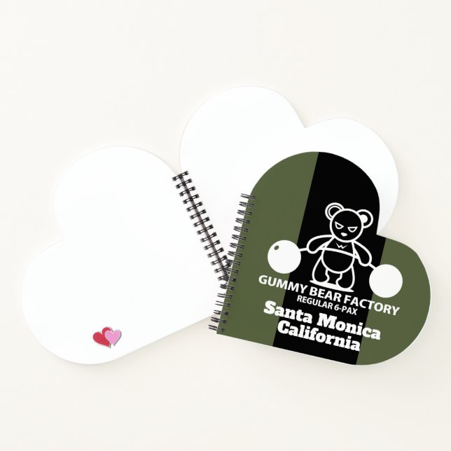 Gummy Bear Factory Gym/Fitness Notebook (Inside)