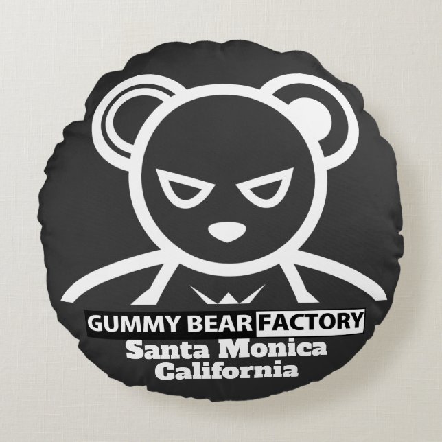 Gummy Bear Factory Gym/Fitness  Throw Pillow (Front)