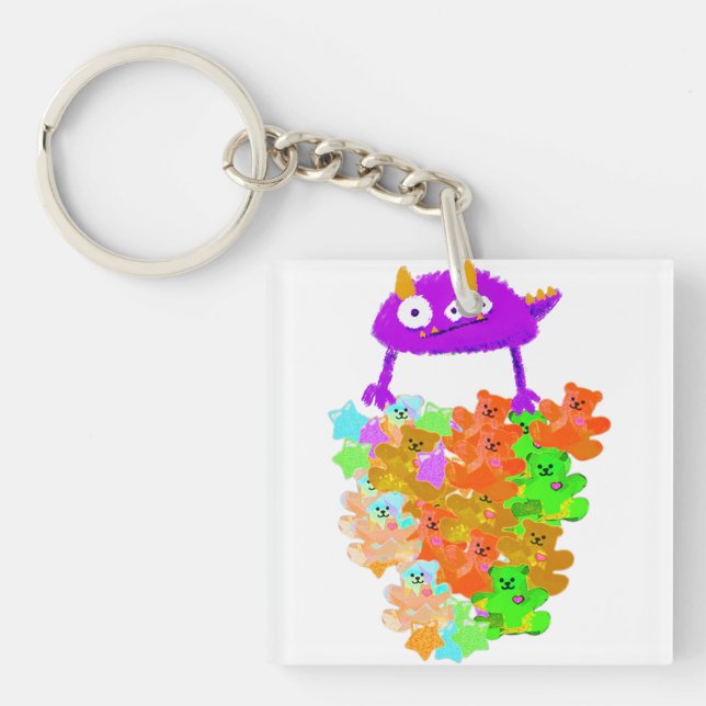 Gummy Bear Harvest Monster Key Ring (Front)