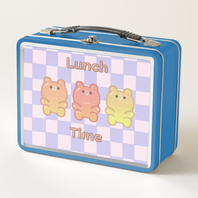 Gummy bear lunch box! metal lunch box (Front)