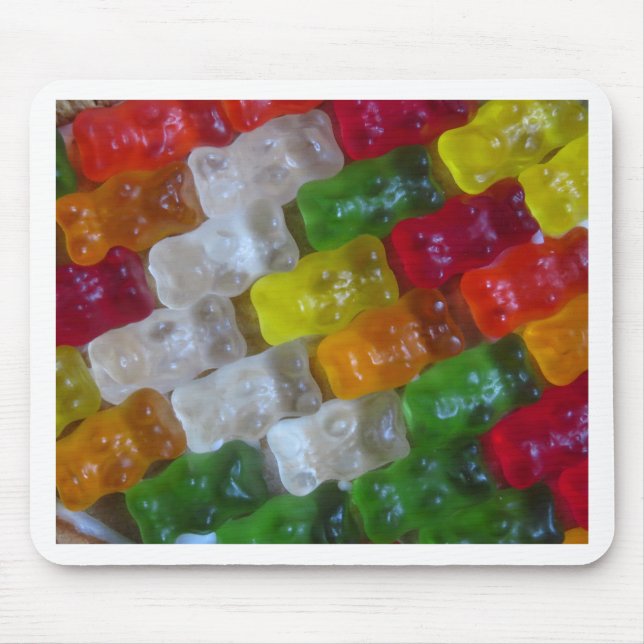 Gummy Bear Pattern Mouse Mat (Front)