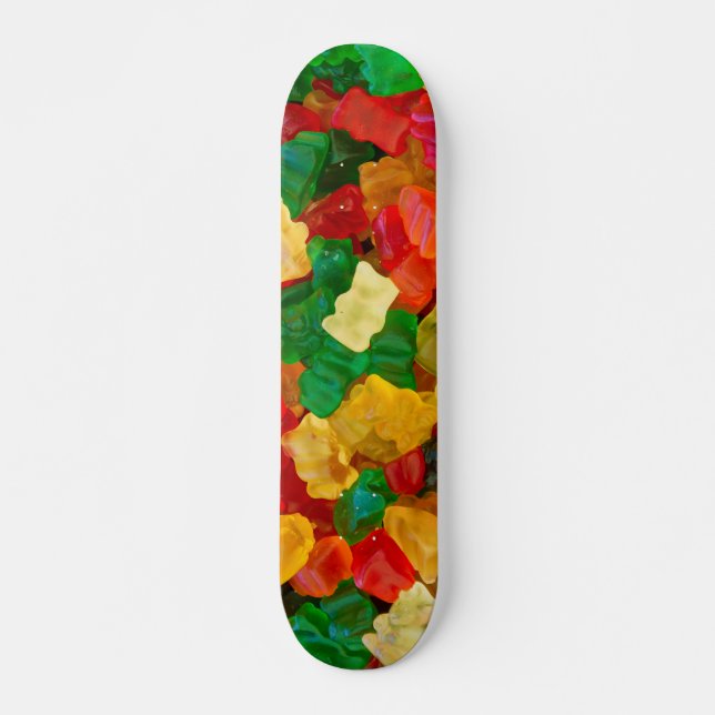 Gummy Bear Rainbow Coloured Candy Skateboard (Front)