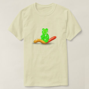 Gummy Bear Riding Gummy Worm Men's T-Shirt