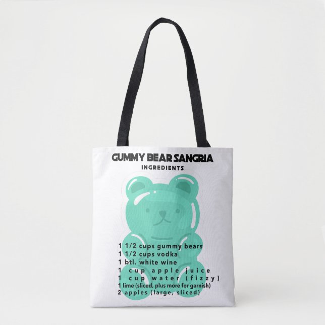 Gummy Bear Sangria Ingredients Tote Bag (Front)