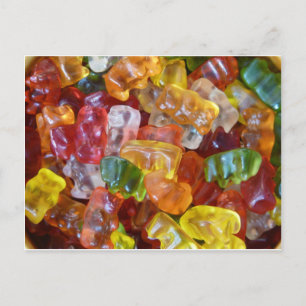 Gummy Bears Background Postcard