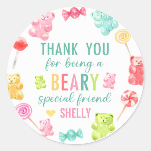 Gummy Bears Candy Valentine's Day Stickers