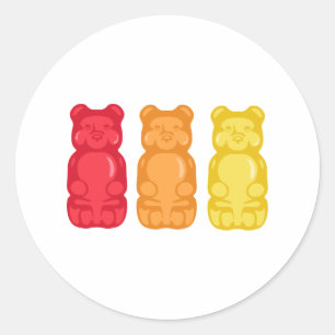 Gummy Bears Classic Round Sticker