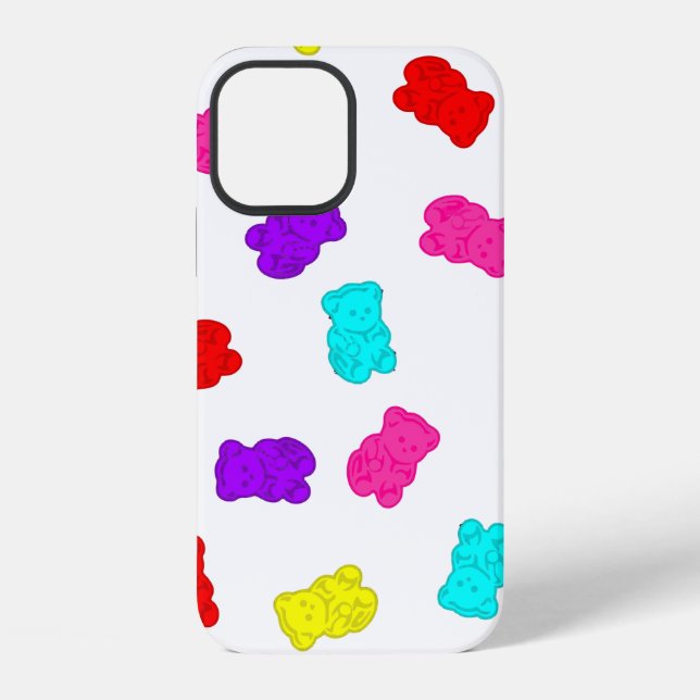 gummy bears colourful rainbow candy iPhone case (Back)