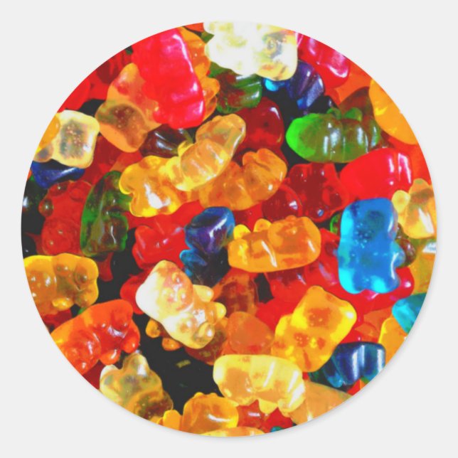 Gummy Bears Glore .jpg Classic Round Sticker (Front)