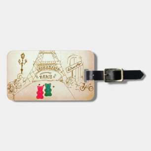Gummy Bears in Paris Luggage Tag