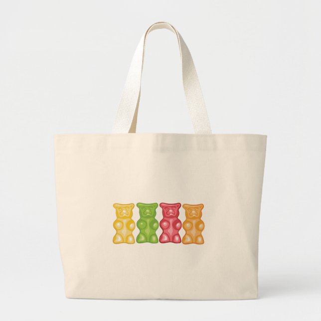 Gummy Bears Large Tote Bag (Front)