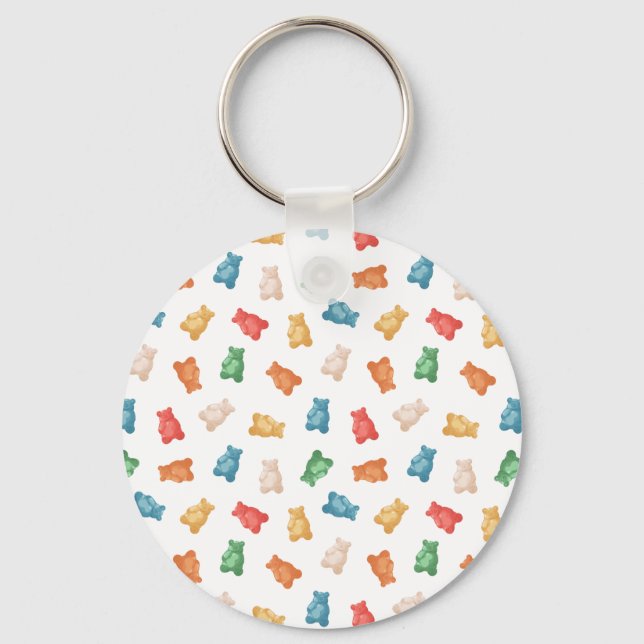 Gummy Bears Pattern Key Ring (Front)
