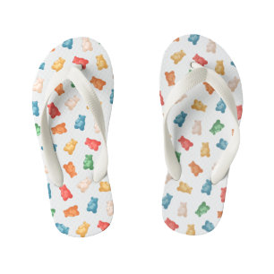 Gummy Bears Pattern Kid's Flip Flops