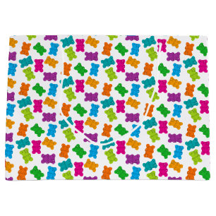 Gummy Bears Pattern Large Gift Bag