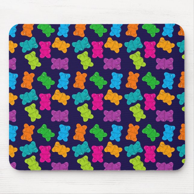 Gummy Bears Pattern Mouse Mat (Front)