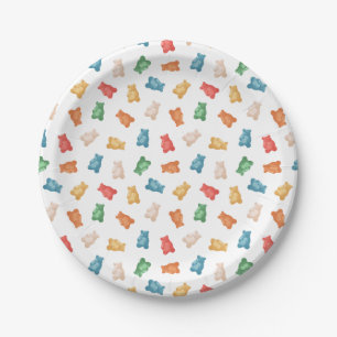 Gummy Bears Pattern Paper Plate