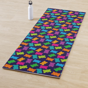 Gummy Bears Pattern Yoga Mat