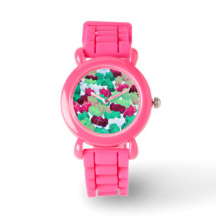 Gummy Bears Photo Print Candy Sweets Food Fashion Watch