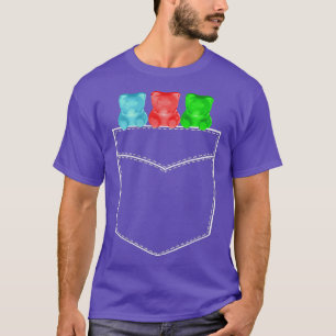 Gummy Bears Pocket Shirt Three Kawaii Bears in My 