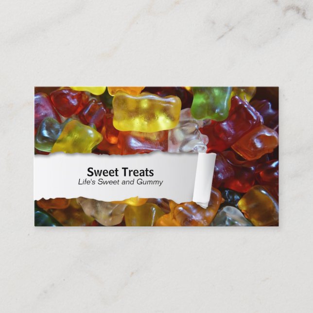 Gummy BearsCustomizable Food Closeup Business Card (Front)