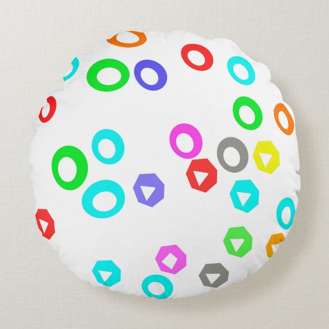 Gummy candies round cushion (Front)