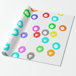 Gummy candies wrapping paper