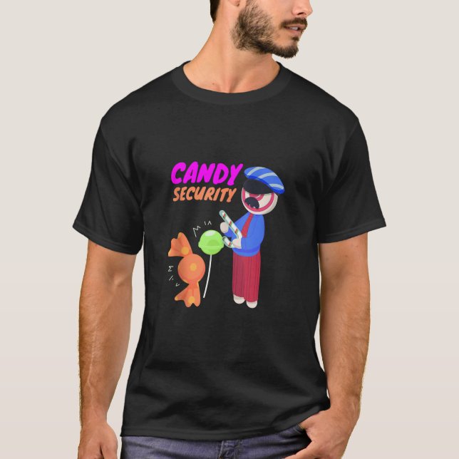 Gummy Candy I Candy Security I Candy Cane Candy Sw T-Shirt (Front)