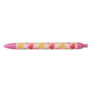 Gummy Cow Tropical Fruit Pink Black Ink Pen