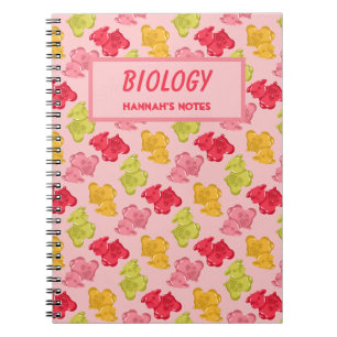 Gummy Cow Tropical Fruit Pink Notebook