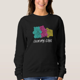 Gummy Gang Cool Fruity Bear Sweet Candy Grunge Co Sweatshirt