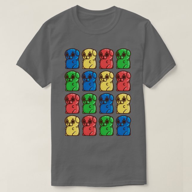 Gummy Puglie T-Shirt (Design Front)