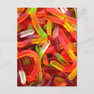 Gummy Worm Postcard