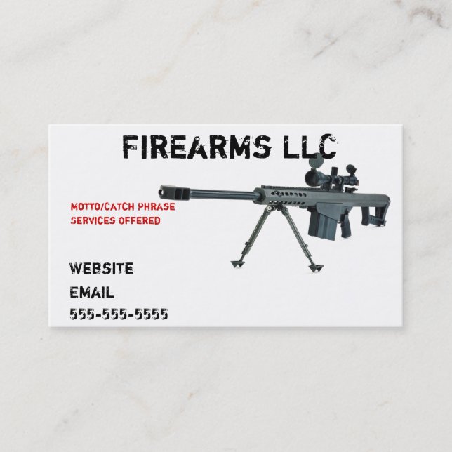 Gun Business Card (Front)