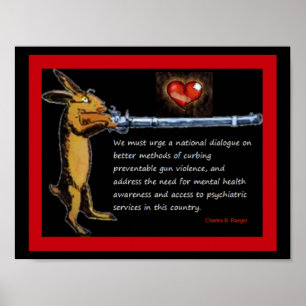 Gun Control - Charles B. Rangel Quote Poster