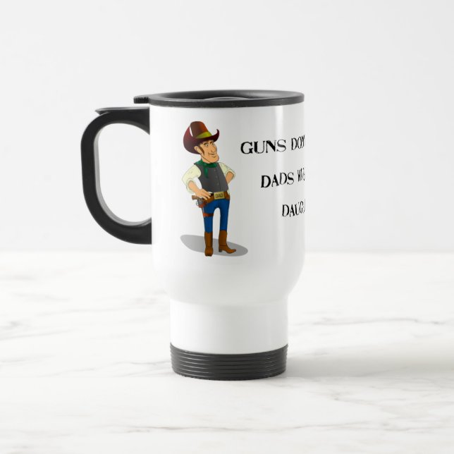 Gun Control Debate Travel Mug (Left)