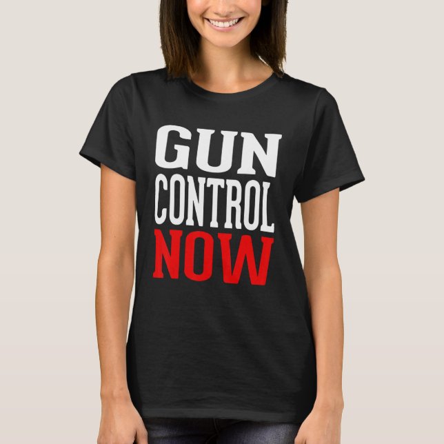 Gun Control Now No Gun Awareness Day Wear Orange T-Shirt (Front)
