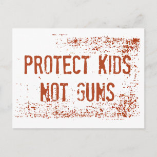 Gun Control Protest Postcard Protect Kids