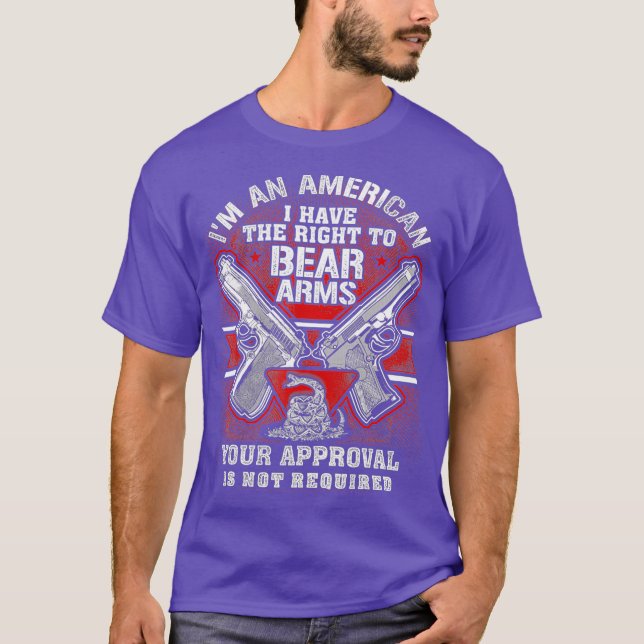 Gun Control Right To Bear Arms Tee for Gun (Front)