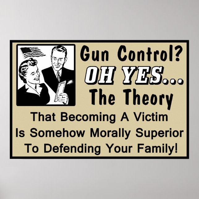 Gun Control? Theory Of A Victim! Poster (Front)