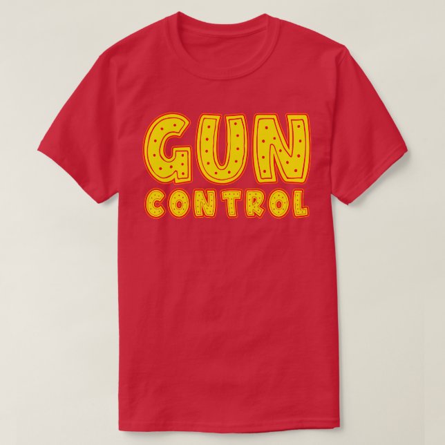 Gun Control Typography T-Shirt (Design Front)