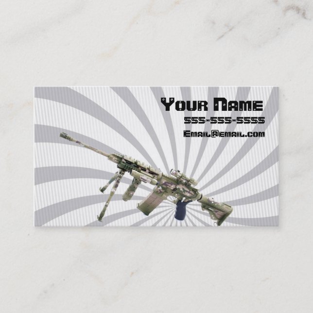 Gun dealer business card (Front)